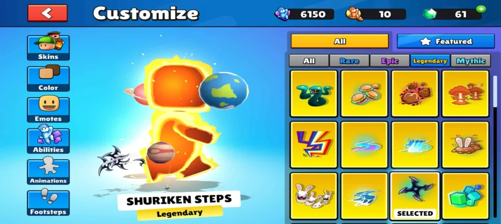 Stumble Guys Mod APK Unlocked Footsteps