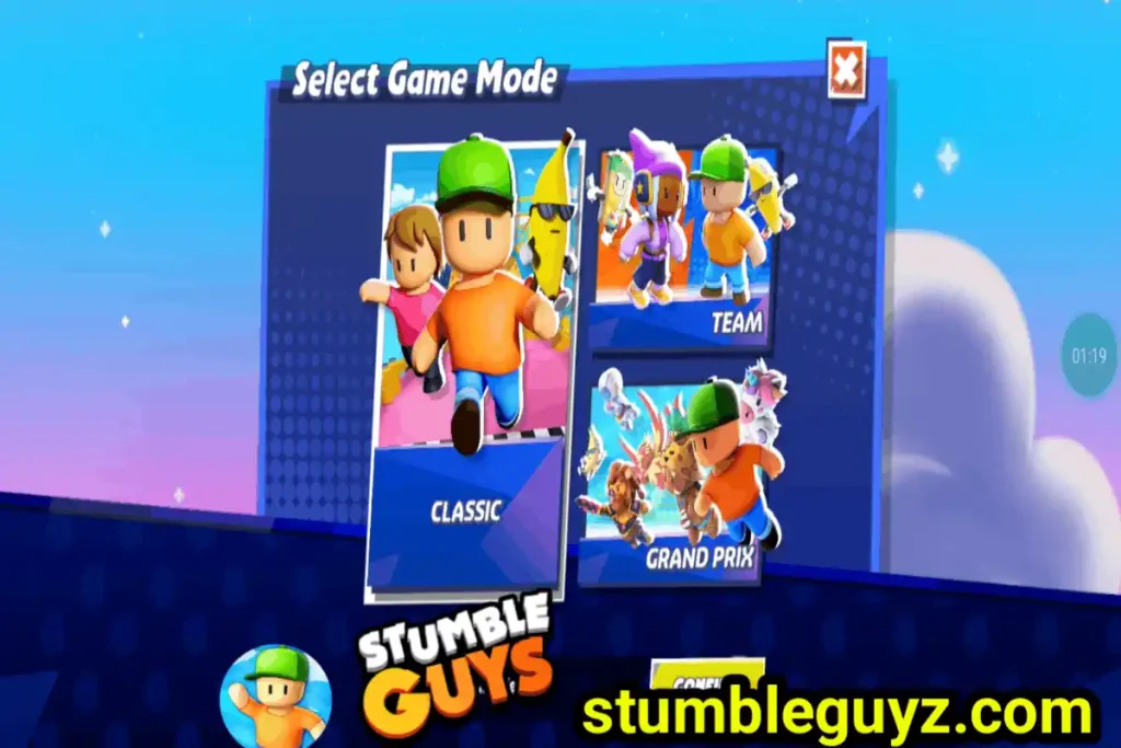 Stumble Guys MOD APK Multiplayer Mode Selection