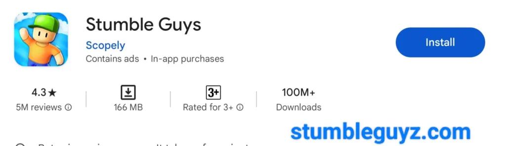 Stumble Mod APK On Play Store